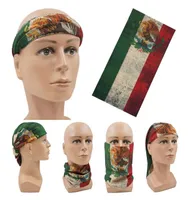 Шарфы ретро ностальгический мексиканский флаг маска маска бандана шарф мексика