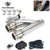 Universal Stainless Steel 304 Electric Exhaust pipe 2&quot; 2.25&quot; 2.5&quot; 3.0&quot; Cutout E-Cut Out Dual-Valve Remote Wireless New PQY-EMP84/85/86/87/90/76/77