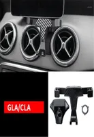 Car Air Vent Power Socket Mount Rotating Mobile Phone Holder for GLA GLC CLA C Class CClass Aluminum Alloy Stand14925487
