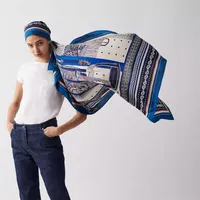 Fashion Cashmere Silk Scarf Designer Head Scarfs For Women Man Luxury Hand Saddle Embroidery 140cm Square Towel Shawl Scarf