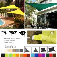 Waterproof Shelter Triangle shade Protection Outdoor Cover Garden Patio Pool Sail Awning Camping Sun Shade 420D 0106