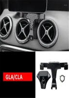 Car Air Vent Power Socket Mount Rotating Mobile Phone Holder for GLA GLC CLA C Class CClass Aluminum Alloy Stand18991903