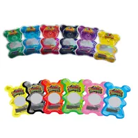 Diecut Shape Gummy Bolsa Ursos Dank Gummies 500mg Sacos Especiais Edibles Mylar Packaging Bag Pacote por atacado Zipper