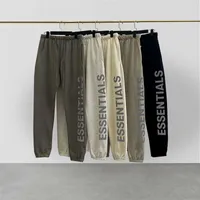 Модные бренды предметы первой необходимости отражающие печатные буквы 100% хлопковые спортивные штаны негабаритный хип -хоп.