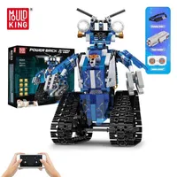 RC Robot Lepin Blocks MOULD KING 15059 Technical Toys The APP&RC Motorized Robot With Led Part Model Intelligent Building Blocks Kids Christmas Gift