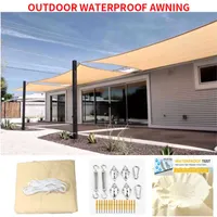 Shade Outdoor waterproof garden patio car tarpaulin rectangular swimming pool shade sail 0106