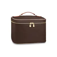 Topp 7a trevligt BB Vanity Case Cosmetic Bags Cases eleganta toalettartiklar v￤ska sk￶nhet essentials dold zippad ficka under klaffen
