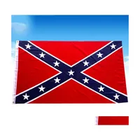 Banner Flags 3X5 Ft Two Sides Penetration Flag Confederate Rebel Civil War Polyester National Banners Customizable Vt1427 Drop Deliv Dhhpn