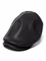 Wholemens ivy cap faux cuir bunnet newnet beret chauve gatsby plate golf hat279o5002628