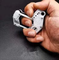 Nieuwe antiwolf Keychain Persoonlijke veiligheid Handraam gebroken vinger juridisch wapen voor mannen unieke plastic stalen verdedigingstool Outdoor ED554487