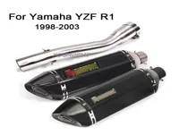 For Yamaha YZF R1 19982003 Motorcycle Exhaust Pipe Connecting Middle Pipe Muffler Pipe Stainless Steel Tail Tube7814164