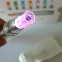 LED derma pen micro needle therapy 7 colors led light skin whitening 12 pins stainless needle cartridge dermapen272x