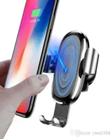 Car Mount Qi Wireless Charger For iPhone X 8 Plus Quick Charge Fast Wireless Charging Car Holder Stand For Samsung S9 S82734875