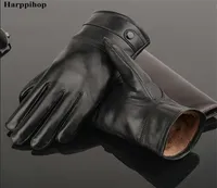 lederen handschoenen Genuine Leatherblackbrown Colorleather Gloves Men Leather Winter Handschoenen Warmbrand wanten 2111086987637