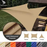 5x5x5 2x2x2M Waterproof Sun Shelter Triangle Sunshade Protection Outdoor Canopy Garden Patio Pool Sail Awning Shade Cloth 0106