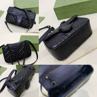 New Glogo Shoulder Bag Gbag 여성 디자이너 가방 퀼트 디자이너 크로스 바디 핸드백 크로스 바디 여성 Small Square Messenger Luxury Bag Purse Wallet 220708
