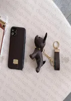 Fashion Cell Phone Cases For iPhone 13 11 12 Pro Max X XR XSMAX Cover keychain Cute Dog Charm Luxury Designer 3 in 1 Suit Women Me5141114