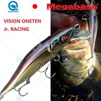 Japão Megabass Fishing Lure Vision Oneten Jr Racing Suspenda Lenta Flutuante Minnow Bass Jerkbait de água salgada Tackle 220721266l