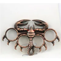 New Outdoor Defence Ring Stainless Steel Scorpion Shaped Outdoor Defence Rings EDC Defense Tools2161