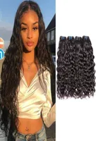 Nowoczesny pokaz brazylijska Virgin Water Wave Wave Human Hair Pakiety mokre i faliste fala wodna peruwiańska ludzkie włosy splaty 5283567
