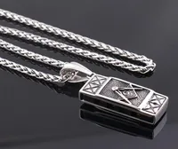 Fashion New design Stainless steel harmonica G pendant vintage mason Masonic pendants silver necklaces jewelry MP203921279