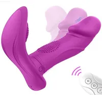 Masseur de jouets sexuels Draadloze Afstandsbediing Vibrator voor vrouwen wearable Dildo Vagin Clitoris Stimulateur G Massageur Spot Toys 1728127