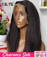 Human Hair Capless Wigs 13x4 Lace Frontal Wig Pre Plucked Yaki Brazilian Remy Kinky Straight Human Hair Wigs Glueless Lace Closure1357228