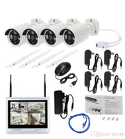 Full HD 1080P Camera 4CH Plug And Play 20 MP NVR CCTV Kit 12039039 LCD Monitor Outdoor Indoor IR POE Security System6164931