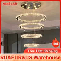 Chandeliers Luxury Crystal Led Ceiling Lamp for Lliving Dining Room Decoration Nordic Modern Chandelier Hanging Light Fixtures Plafonniers 0106