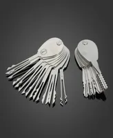 20psc Foldable Lock Opener Double Sided lock picking tools Lock Pick Set Locksmith Tools4781386