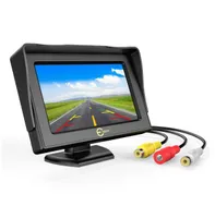 Car Rear View Backup Monitor 43 Inch TFT LCD 180 Degree Adjustable Monitor Screen for Rearview Vehicle Backup Parking Cameras4763935