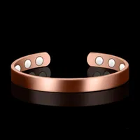 Bangle Healthy Magnetic Bracelet For Women Power Therapy Magnets Magnetite Bracelets Bangles Men Health Care Jewelry Copper214K
