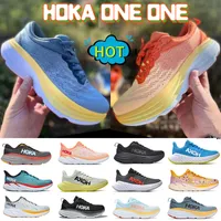 Casual 2023 Designer Hoka Hokas Shoe One Bondi 8 Runner Sneaker Triple Black White Goblin Blue Lilac Sports Sneakers