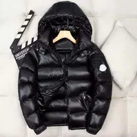 Maya Puffer Jackets Down Jacke Designer Luxury Monclair Classic Winter Men Women Fashion Hat Mönster Print Coats Warm Casual Coat Outwear Parkas Color S-XL 2XL 3XL 4XL