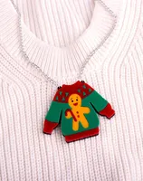 2021 Noel Kazak Kolye Kolye Kadınlar Gingerbread Erkek Zinciri Kızlar Çocuklar Sevimli Modaya Mühimler Akrilik Accessories9284952