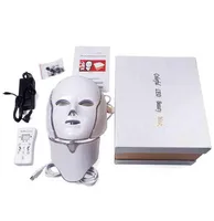 7 Colors Led Facial Mask Korean Pon Therapy Face Machine Electric Light Acne Neck Beauty 2205165471741