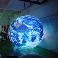 2m hanging LED inflatable earth ball giant inflatable globe ball for events decoration290f254l