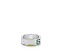 Con anillo de banda de bolsas 361 l titanium amantes de acero inoxidable anillos de dados para mujeres joyas parejas de moda de boda joyas5278564