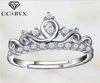 Anneaux de la couronne pour femmes S925 Silver Open Adjustable Bijoux de mode Ringen Rinal Mariage Mariage Accessoires Luxury 7767629141