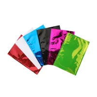 8x12cm Bulk Food Package Aluminum Foil Packing Bags Coffee Tea Snack Dried Food Smell Proof Vacuum Pouch Heat Sealable Mylar Bag