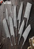 XITUO Damascus Steel Knife Handmade DIY Blade Blank Without Handle High carbon steel Chef Knife Japan Santoku knife Cleaver9611290