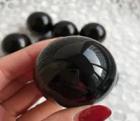 Naturel beau naturel noir Obsidian Crystal Ball Crystal Sphere Arts and Crafts Crystal Guérison Cadeaux pour 6475160
