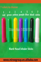 100 setslot colorful Blank Nasal Inhaler Parts 4 partsset for filling essential oils manufacture7498108