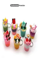 Tornario per la tazza di gelato alla moda di Milktea Carente Creative Boba Bubble Chain Toys Women Borse Key Bigna