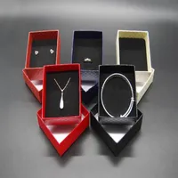 Jewelry Cases Display Cardboard Necklace Earrings Ring Bracelet Box Sets Packaging Cheap Gift Box with Sponge 8474661