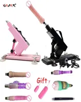 Massagers Sex Toys Automatisk sexmaskin med dildo -fästen Kvinnlig onanator Male Vibrator Pumping Gun Toys för vuxna Män W5268286