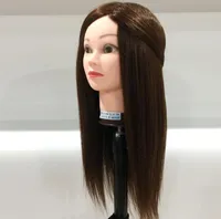 80 Human Hair Training Head kann lockiges professionelles Mannequin -Friseur Puppenkopf weibliche Schaufensterpuppe Friseur Styling6810727 sein