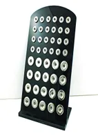 Nuovo Arrivo da 18 mm 12 mm Mix Snap Button Display Stands Fashion Black Acrilic Intercambiabile Ginger Snap Jewelry Board Board48882525