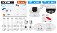 Other CCTV Cameras KERUI W181 Tuya Smart WIFI GSM Security Alarm System Home Security Burglar Kit Motion Detector Door Window Sens7160924