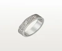 Anel de parafuso de amor jóias clássicas de designer de luxo para mulheres diamantes anéis de ouro Titanium Steel Acessórios de ouro nunca F8796335